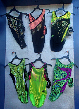 leotards on wall